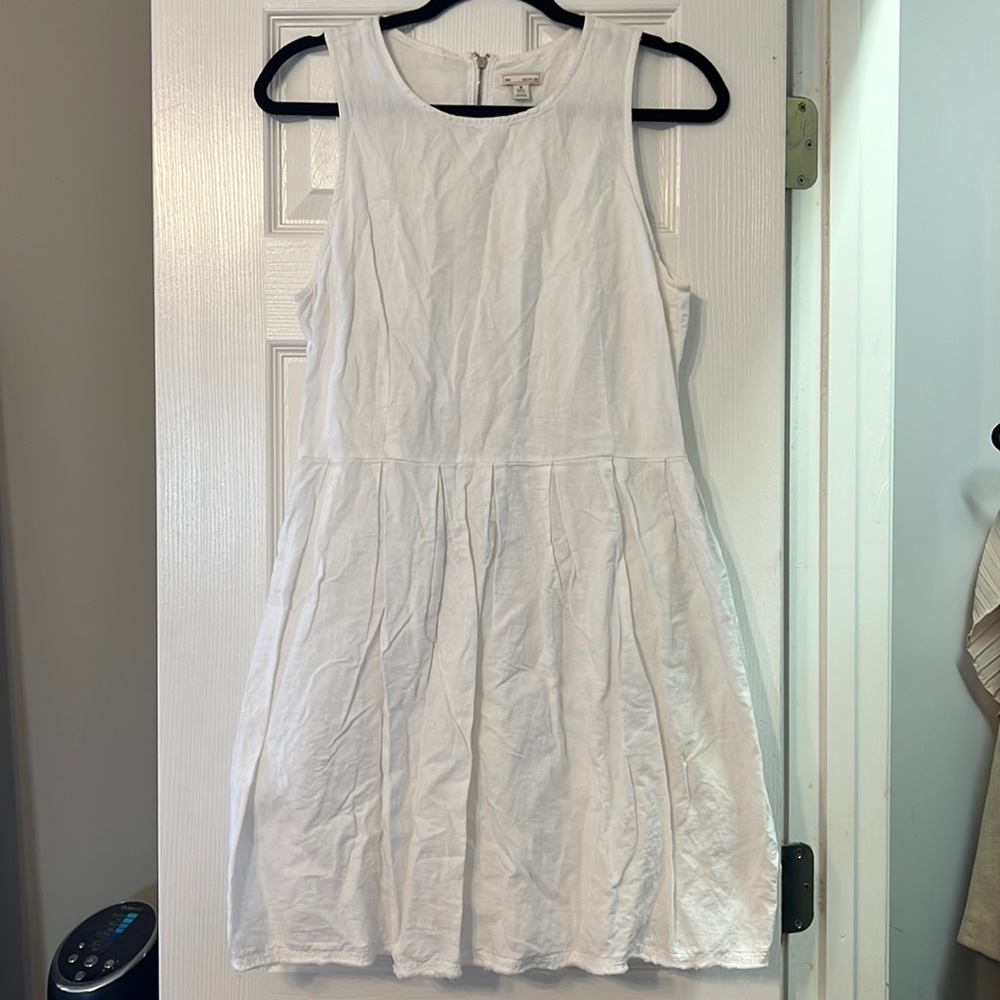 GAP White Linen A-Line Dress - has pockets!